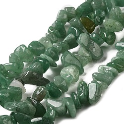 Natürlichen grünen Aventurin Perlen Stränge, Chip, Klasse ab, 3~16x3~8 mm, Bohrung: 0.7 mm, 32.28'' (82 cm)
