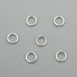 Anillos de salto de 304 acero inoxidable, anillos del salto abiertos, plata, 4x0.6mm, diámetro interior: 2.8 mm