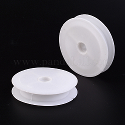 Kunststoff leere Spulen für Draht, Fadenspulen, weiß, 8.2x1.5 cm