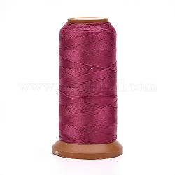 Polyesterfäden, für Schmuck machen, Medium violett rot, 0.7 mm, ca. 437.44 Yard (400m)/Rolle
