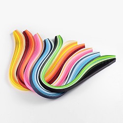Bandes de papier quilling de 6 couleurs, couleur mixte, 530x5mm, à propos 120strips / sac, 20strips / couleur