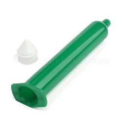 Jeringas dispensadoras de plástico, con pistón, verde, 164x45x30mm, agujero: 2 mm, pistón: 23x27 mm, capacidad: 50ml (1.7 fl. oz).