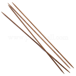 Agujas de tejer de bambú de doble punta (dpns), Perú, 250x3 mm, 4 unidades / bolsa