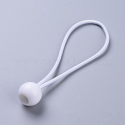 Ball Bungee, Tie Down Cords, for Tarp, Canopy Shelter, Wall Pipe, White, 155x3.5mm, Ball: 27x24mm