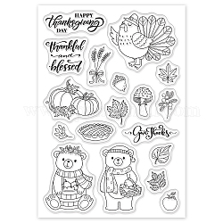 PVC Plastic Stamps, for DIY Scrapbooking, Photo Album Decorative, Cards Making, Stamp Sheets, Animal Pattern, 16x11x0.3cm