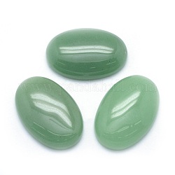 Cabochon avventurina verde naturale, ovale, 30x20x7~7.5mm
