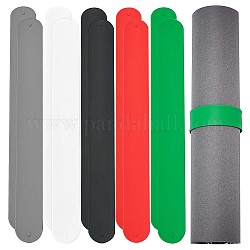 Nbeads 10pcs 5 couleurs clips de support en fer recouvert de silicone, bandes de claquement pour l'organisation du stockage à domicile, couleur mixte, 8-1/2 pouce (21.5 cm), 2 pcs / couleur
