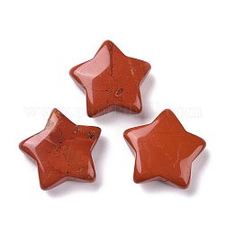 Abalorios de jaspe rojo naturales, ningún agujero, estrella, 28.5x30x10mm