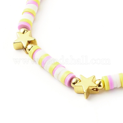 Wholesale Handmade Polymer Clay Beads Stretch Bracelets Sets 