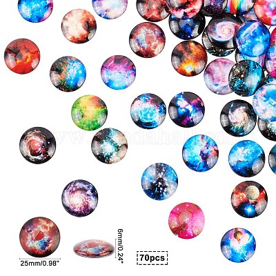 Glas cabochons&nbsp;GGLA-R040-25mm-02-1