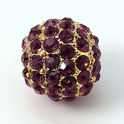 Legierung Strass Perlen&nbsp;RB-A034-10mm-A11G-1