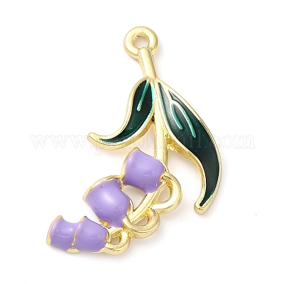 Pendentifs d'émail en alliage&nbsp;ENAM-U001-04C-G-1