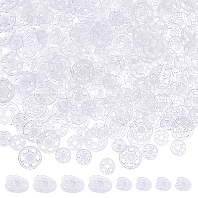 Plastic Resin Round Two Holes Transparent Clear Sewing Buttons For