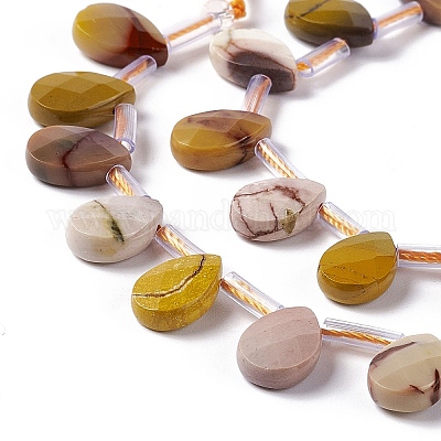 Chapelets de perles en mokaite naturel&nbsp;G-G805-B19-1