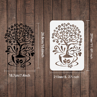 simple tree stencils