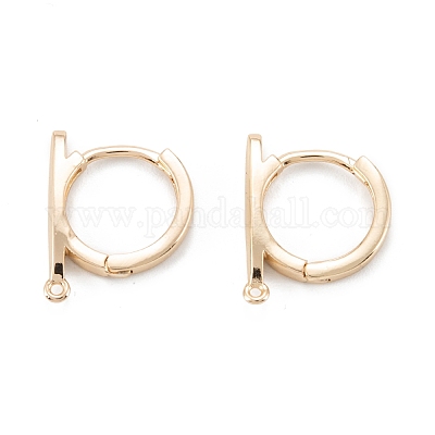 Ottone risultati hoop orecchino&nbsp;KK-D063-10G-1