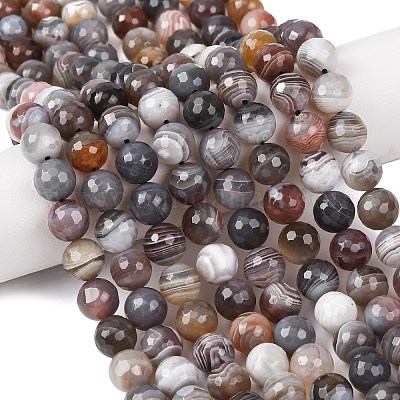 Natur Botswana Achat Perlen Stränge&nbsp;G-G453-B01-8mm-1