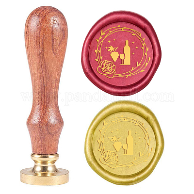 Retro Vintage Wax Seal Stamp Flower Sealing Wax Stamp Head For Gifts Cards  Decor