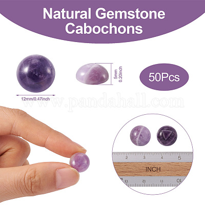 Natürlichen Amethyst Cabochons&nbsp;G-R416-12mm-30-1