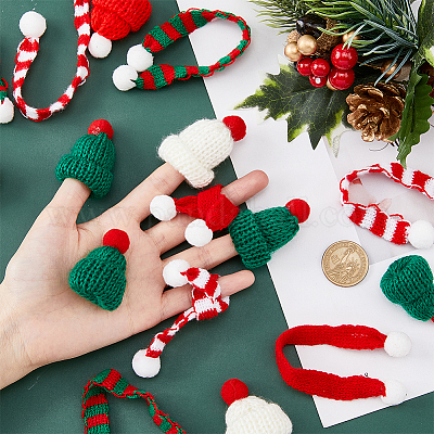 Lot De 40 Mini-écharpes De Noël Pour Poupées Ou Décorations – Foulards Délicats En Tissu