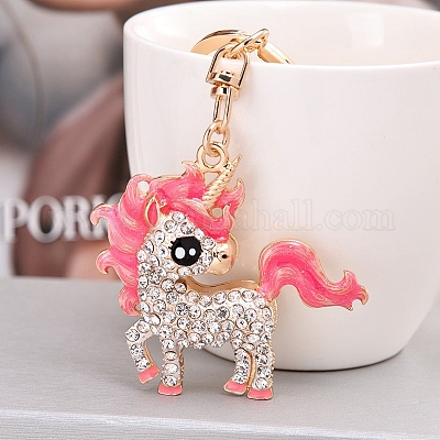 Porte-clés en alliage strass&nbsp;PW-WG72083-02-1