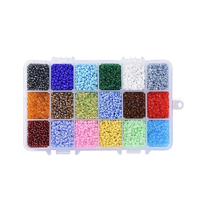 Wholesale 18 Colors Glass Seed Beads - Pandahall.com