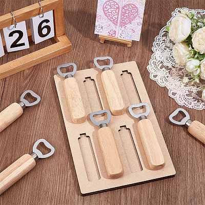 Expositor de abrebotellas de MDF&nbsp;DIY-WH0622-461-1