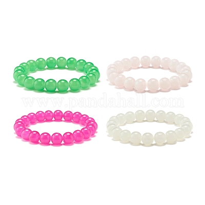 10mm Jade Bead Stretch Bracelet