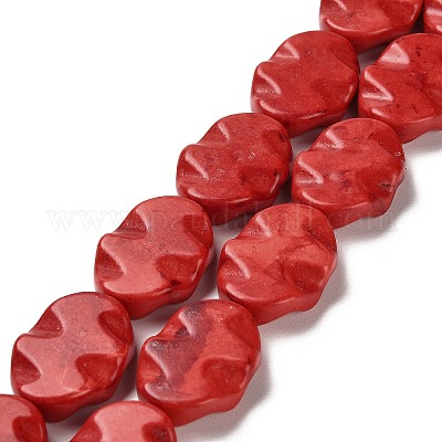 Chapelets de perle en howlite synthétiques&nbsp;TURQ-F018-09-1