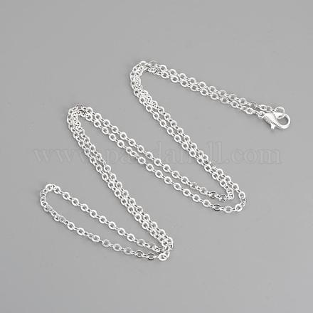 Brass Cable Chains Necklace Making MAK-R019-S-1