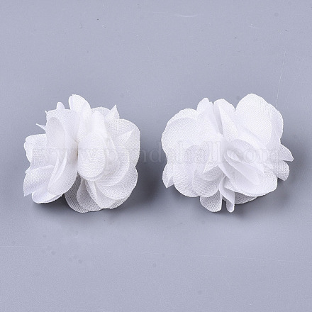 Polyester Fabric Flowers FIND-R076-02R-1