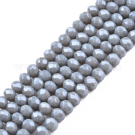 Chapelets de perles en verre électroplaqué EGLA-A034-P8mm-A16-1