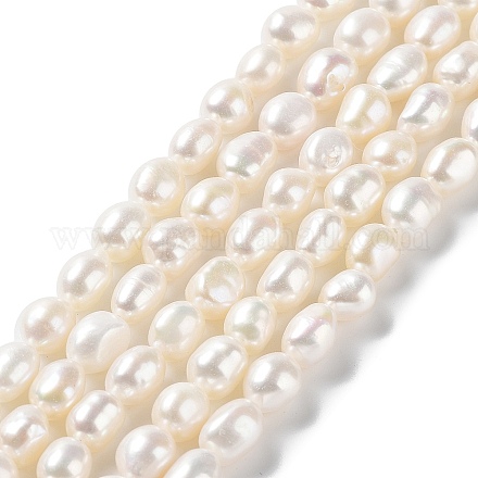 Fili di perle di perle d'acqua dolce coltivate naturali PEAR-Z002-21-1