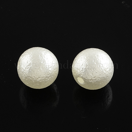 ABS Plastic Imitation Pearl Round Beads SACR-Q105-26B-1