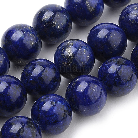 Chapelets de perles en lapis-lazuli naturel G-S259-43-8mm-1