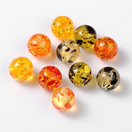 Resin Round Beads X-RB660Y-1