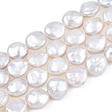 Hebras de perlas keshi naturales barrocas PEAR-S018-07A-1