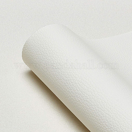 イミテーションレザー  服飾材料  ホワイト  33x140cm DIY-WH0143-08A-1