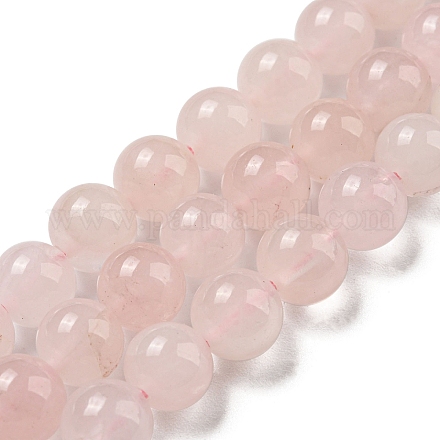 Granos naturales de abalorios de cuarzo rosa G-K343-A01-01-1