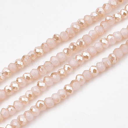Chapelets de perles en verre électroplaqué EGLA-S171-04A-01-1
