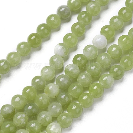 Chapelets de perles en péridot naturel X-G-P358-01-4mm-1