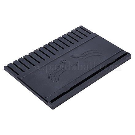 プラスチック片棚ツールラック  モデル製作アクセサリー用  ブラック  20x29x13.8cm ODIS-WH0005-78-1