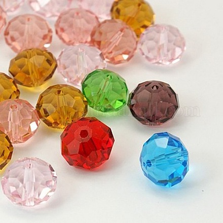 Mixed Glass Rondelle Beads X-GLAA-GSA14MM-M-1