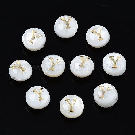 Natural Freshwater Shell Beads SHEL-S278-036Y-1