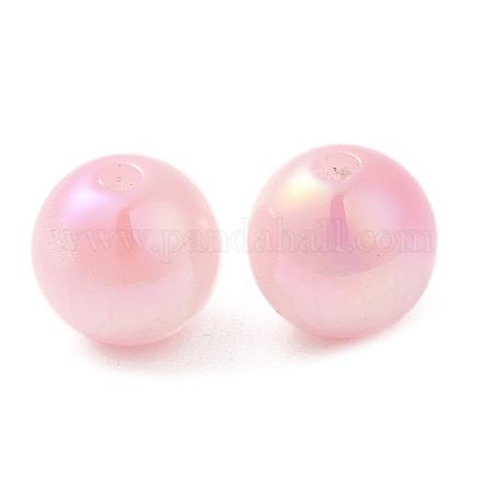 Perles de résine opaques irisées RESI-Z015-01B-08-1