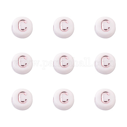 Perline acrilico placcato PACR-CW0001-02B-1
