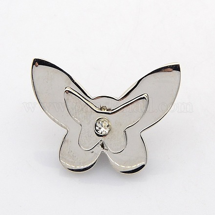 304 de acero inoxidable charms de la diapositiva de la mariposa STAS-N021-02-1