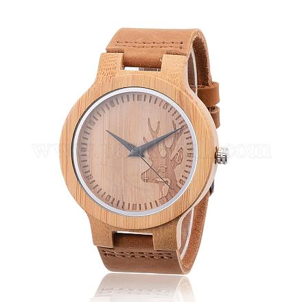 Carbonized Bamboo Wood Wristwatches WACH-P010-04-1