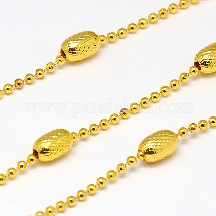 Electroplate Brass Ball Chains CHC-L019-61G-1