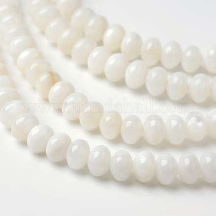 Ronds de perles rondelles de coquillages d'eau douce naturels teints X-BSHE-O016-19D-1